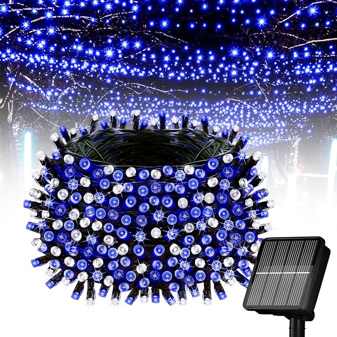 Solar String Lights for Outside, 39Ft 100 LED Solar String Lights Outdoor by Flechllary