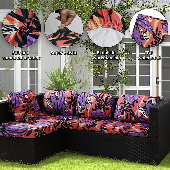 Outdoor Cushion Covers Set, Replacement - Image 3