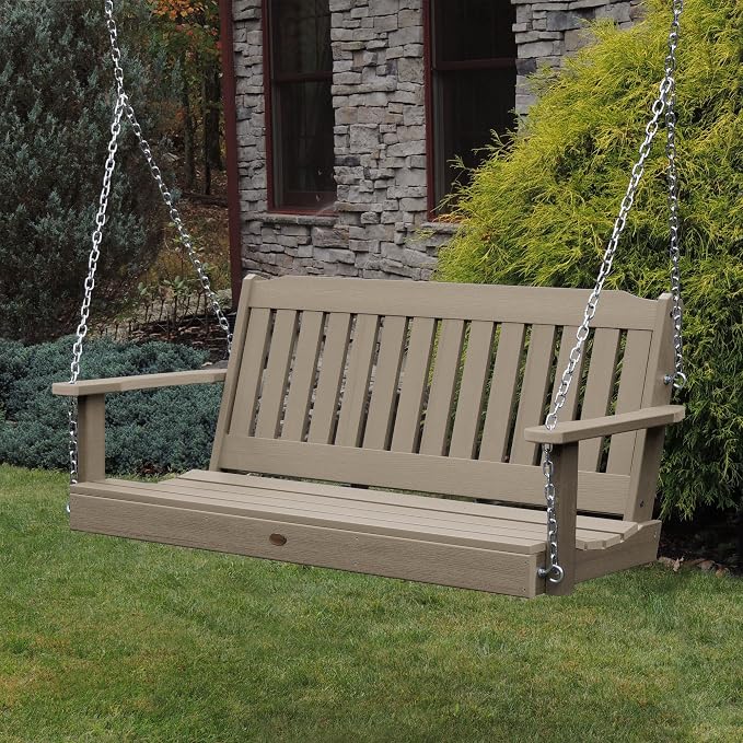 Highwood Lehigh Porch Swing, 5 Feet, Woodland Brown - Image 2