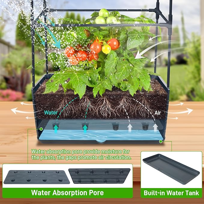 2 Packs Raised Garden Bed Tomato Planter Box - Image 2