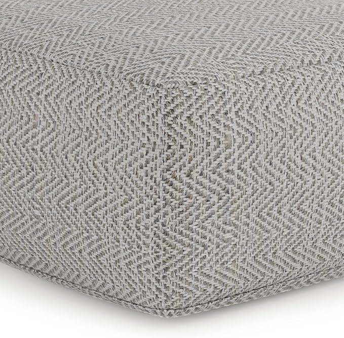 SIMPLIHOME Nate Square Pouf - Image 4