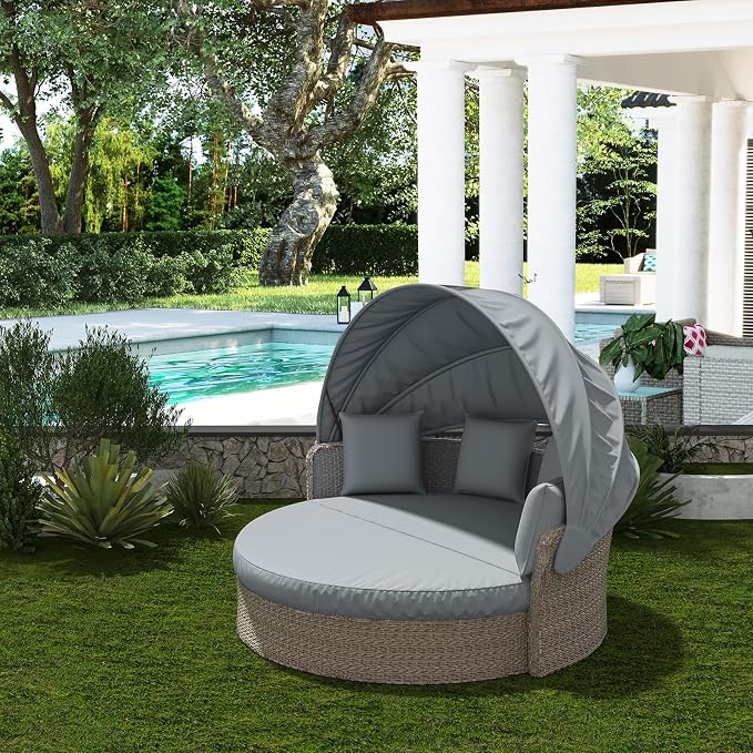 Outdoor Daybed Cushion Cover, Outdoor Waterproof and Fade-Resistant Sun Bed Out - Image 6