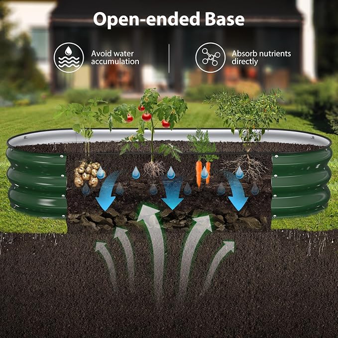 Raised Garden Bed Kit, Large Metal Raised Beds - Image 4