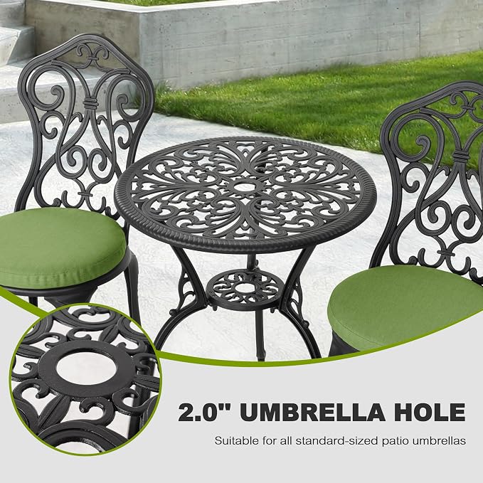 NUU GARDEN Patio 3-Piece Bistro Set - Image 8