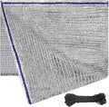 40% Aluminum Foil Shade Cloth Mesh No Grommets Silver Tarps Fabric Privacy by UNIUP