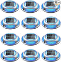 Solar Driveway Lights, 12 Pack Heavy Duty Driveway Lights Solar Powered 2 Color by NIBUUECER