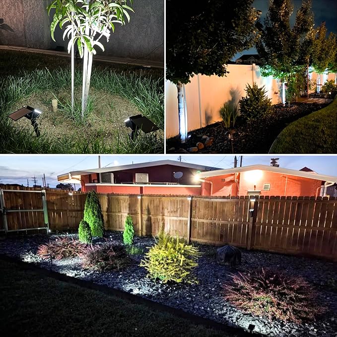 VOLISUN Solar Spotlight Outdoor, IP67 Waterproof Solar Landscape Spot - Image 6