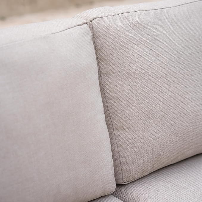 Acanva Modern All-Weather Aluminum Outdoor Patio Sofa - Image 10