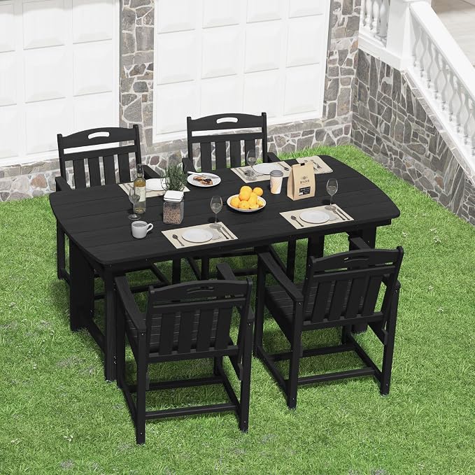 HDPE Outdoor Patio Dining Set - Image 8