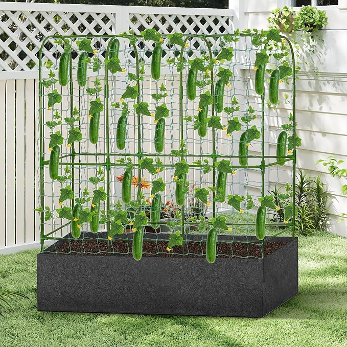 GENMOUS Garden Trellis for Climbing Plants, Cucumber Trellis - Image 8