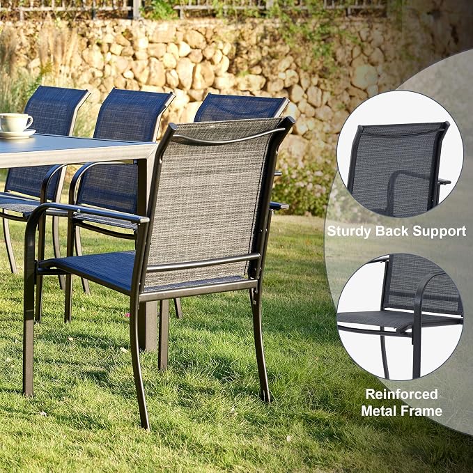 VICLLAX 7 Pieces Patio Outdoor Dining Set - Image 4