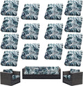 14Pcs Outdoor Cushion Covers, Patio Cushion Covers, Stretch Elastic Slipcovers by dreahoteztil