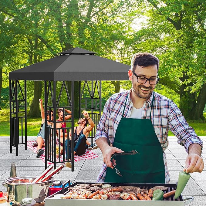 Gazebo Canopy Replacement 10x10ft Outdoor Shelter - Image 6