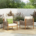 Christopher Knight Home Barris Lounge Chair Outdoor Set of 2, Patio Accent Chair by ChristopherKnightHome