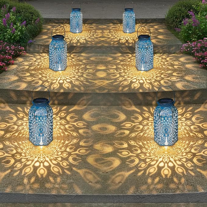 Garden Gifts for Women Solar Lanterns Outdoor Waterproof Peacock Garden Gifts - Image 6