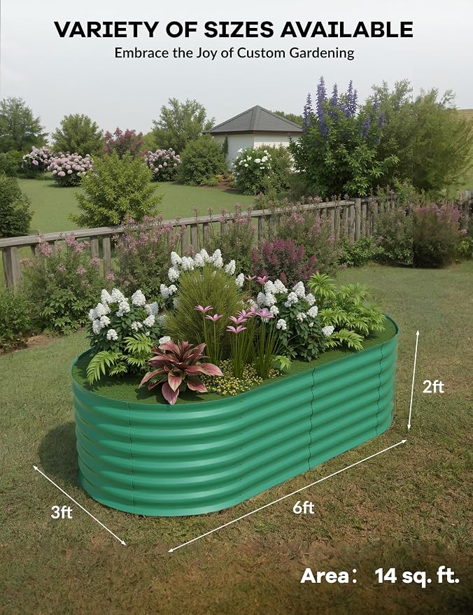 GarveeLife 2 Pcs Raised Garden Beds Outdoor 6x3x2 ft - Image 3
