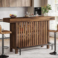 Tribesigns Large 2-Tier Bar Table, 63-Inch Mini Pub Table by Tribesigns