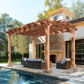MUPATER Retratable Wooden Pergola Gazebo by MUPATERHome