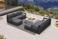 PURPLE LEAF Patio Furniture Set L-Shaped Outdoor Couch by Unknown