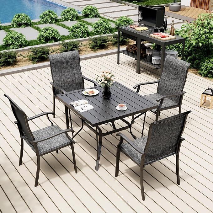 Pamapic 5-Piece Outdoor Dining Set, Patio Dining Set - Image 2