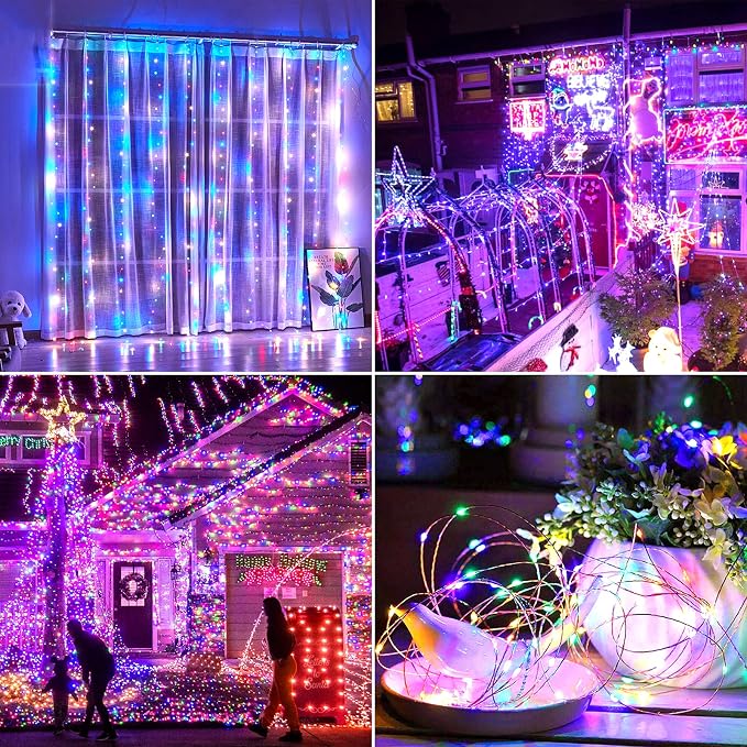 Extra-Long 288FT 800LED Solar Fairy String Lights, 8 Lighting Modes - Image 7