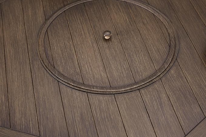 Signature Design by Ashley Paradise Trail Outdoor Round Wicker Patio Fire Pit - Image 12