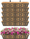 6 Pack 30 Inch Window Boxes Planters Railing Planter Box by KarlliuHOMEGARDEN