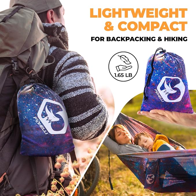 Foxelli Camping Hammock – Ultralight Hammock - Image 4