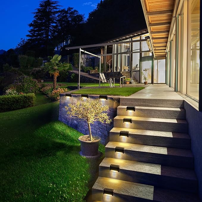 SOLPEX Solar Deck Lights 12 Pack, Waterproof Led Lights - Image 5