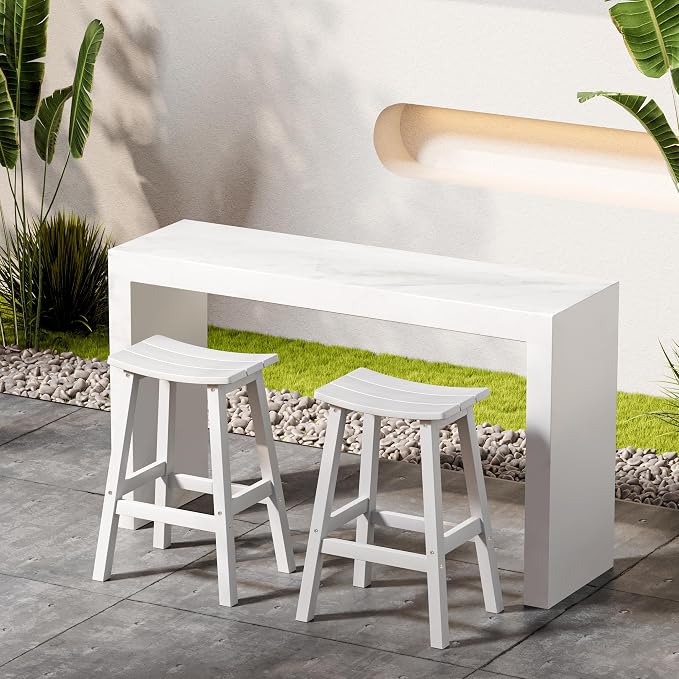 Stoog Weatherproof Bar Stools Set of 4, - Image 9