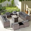 Kullavik 13 Pieces Outdoor Patio Furniture Set by KULLAVIK