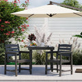 Anbuy Patio HDPE Dining Table Sets, Patio Dining Chairs Set of 2 by Anbuy