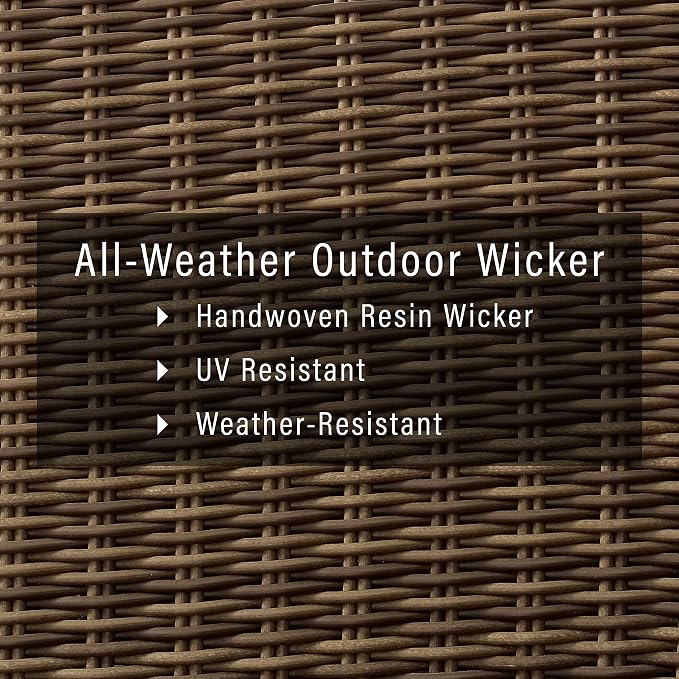 Crosley Furniture Bradenton All Weather Rattan Wicker Outdoor Coffee Table - Image 6