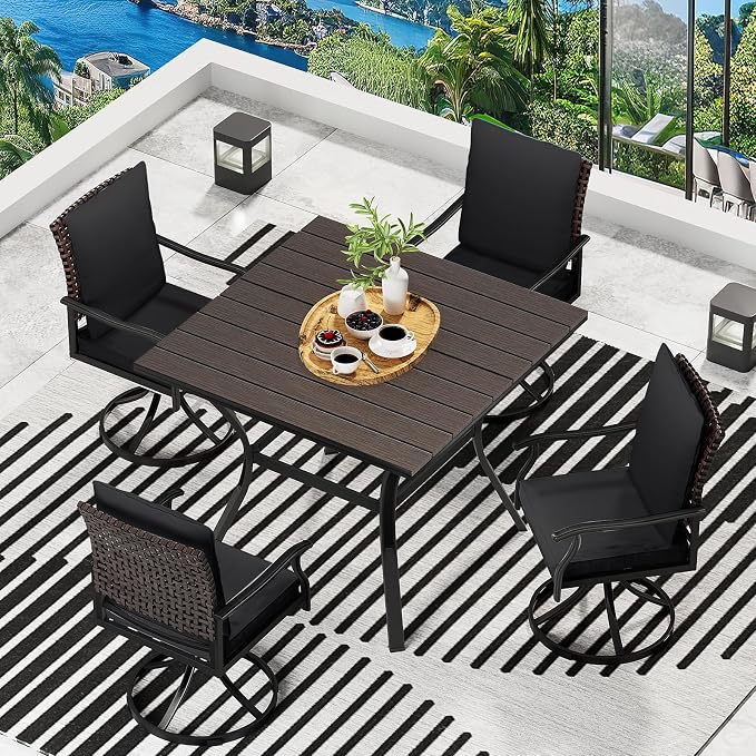 LEVELEVE 5 Piece Outdoor Patio Dining Set - Image 2