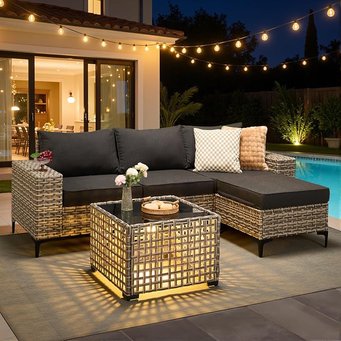 HOOOWOOO Outdoor Sectional Furniture Set by DesignforBetterLife