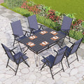 PHI VILLA 7 Piece Patio Dining Set by PHIVILLAThepioneerofcomfortablehouseholdsupplies