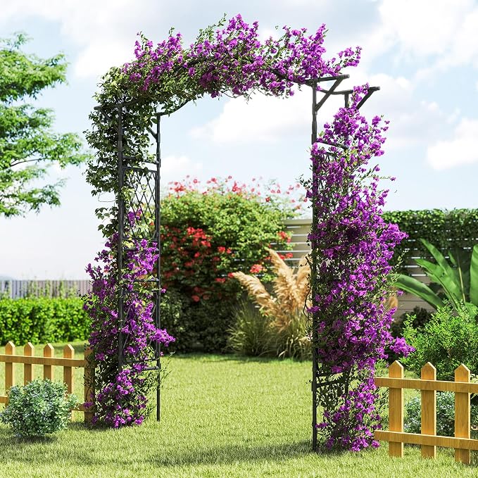 Giantex Garden Arch Trellis, Decorative Wedding Arch - Image 4