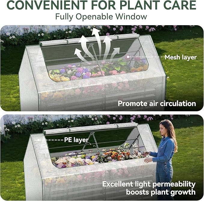 Raised Garden Bed with Self-Watering System, Galvanized Raised Beds - Image 5