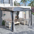 COVERONICS 10' X 10' Outdoor Polycarbonate Lean to Gazebo by COVERONICS