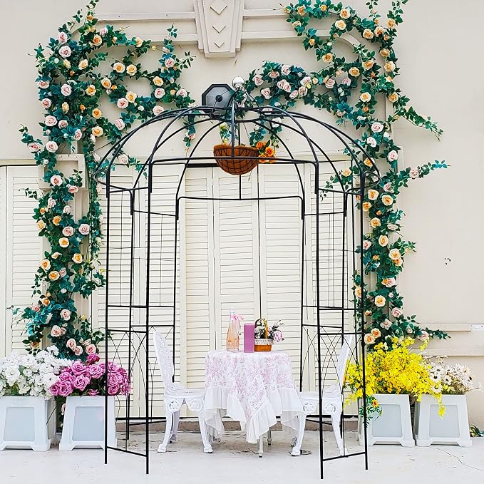 Garden Arches Arbors Birdcage Shape, Metal Pergola Pavilion Gazebo Enduring - Image 3