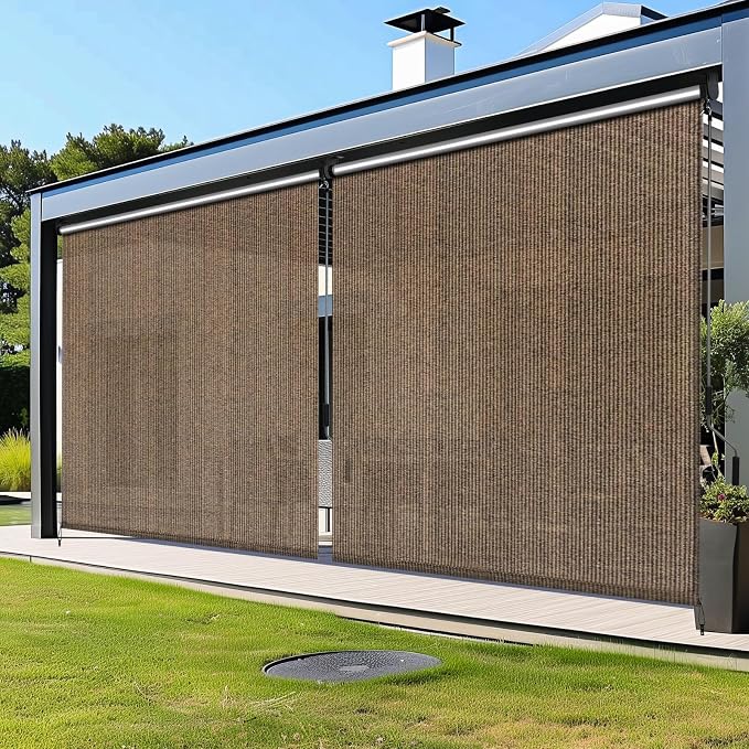LIFERUN Outdoor Roller Sun Shade 6' W x 6' H– UV Block Patio Shade - Image 2