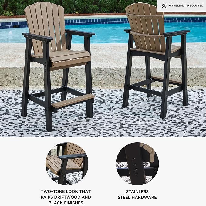 Signature Design by Ashley Fairen Trail 30" HDPE Durable Outdoor Barstool - Image 4