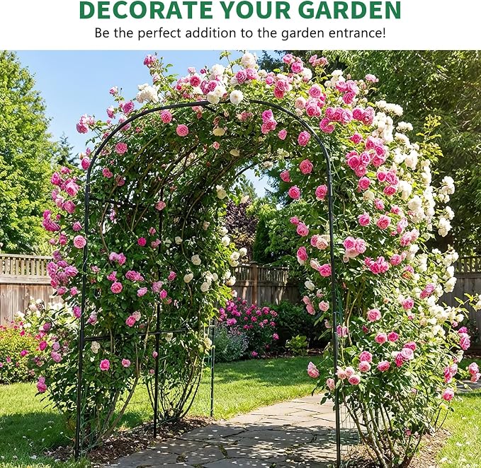 SUNYRISY Garden Arch Trellis for Climbing Plants Outdoor - Image 6
