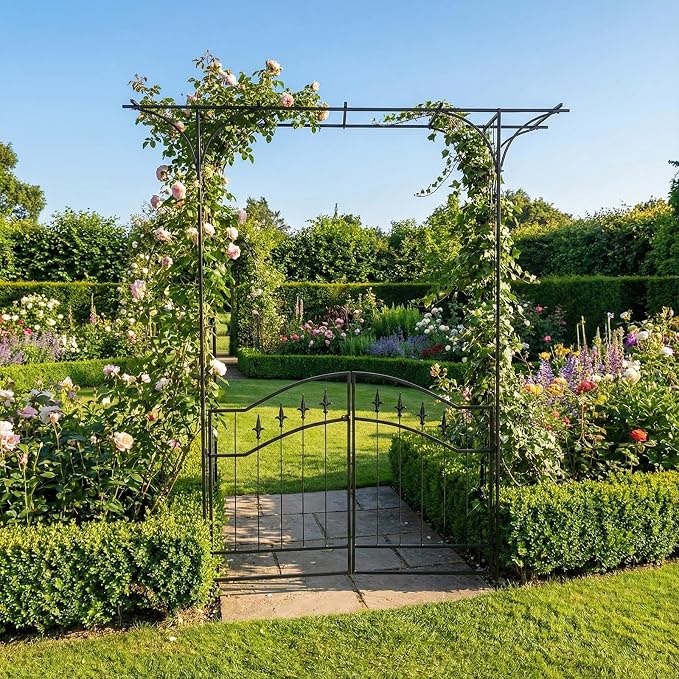 VINGLI Garden Arbor, Garden Arch Trellis - Image 8