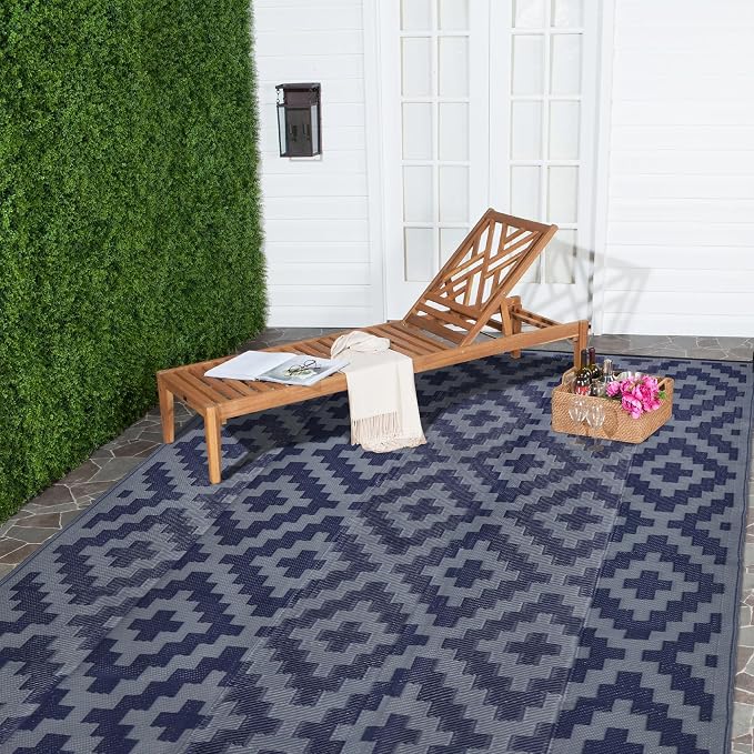 SAND MINE Reversible Mats, Plastic Straw Rug, Modern Area Rug, Large Floor Mat - Image 7