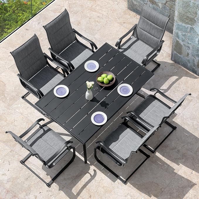 NUU GARDEN Outdoor 61" x 37" Rectangle Dining Table - Image 9