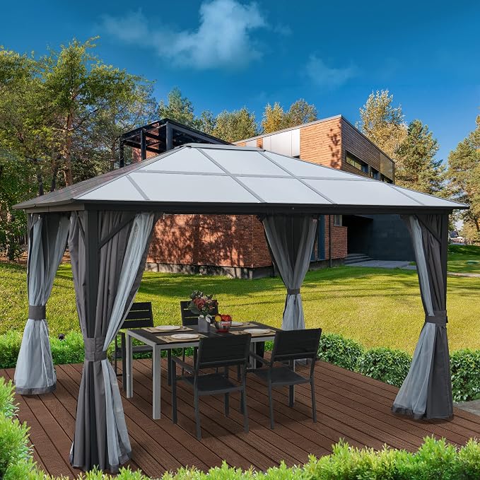 Kozyard Permanent Aluminum Hardtop Gazebo by Kozyard