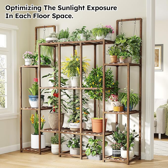EnHomee Plant Stand Indoor for Multiple Plants Stand Outdoor - Image 2