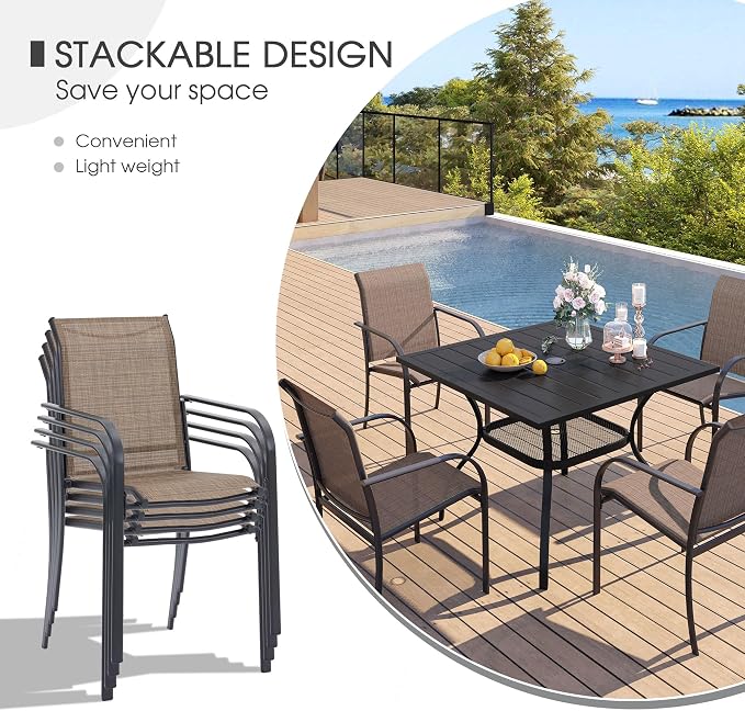 VICLLAX 3 Pieces Patio Dining Set - Image 2