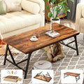 Folding Coffee Table, No Assembly Low Coffee Table, Floor Table Desk by Unknown